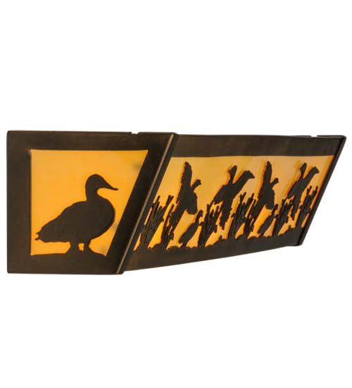 24"W Ducks In Flight Vanity Light