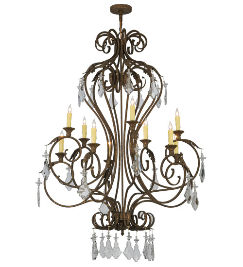 48"W Josephine 10 Lt Chandelier