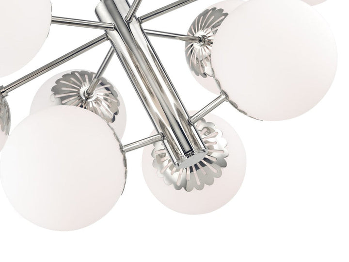 Paige Chandelier 14" - Polished Nickel