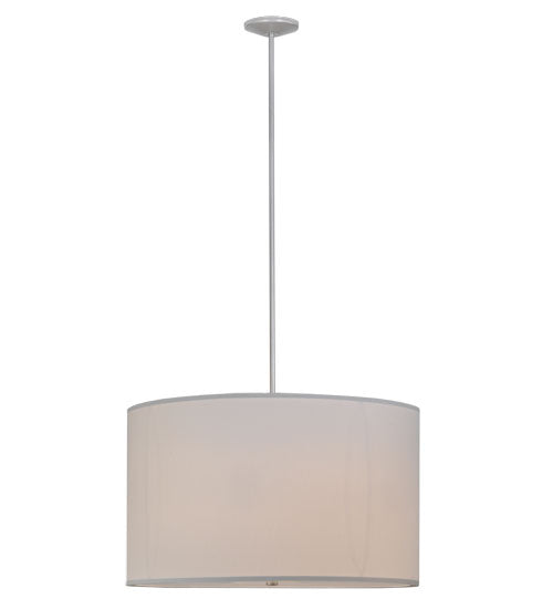 36"W Cilindro White Textrene Pendant