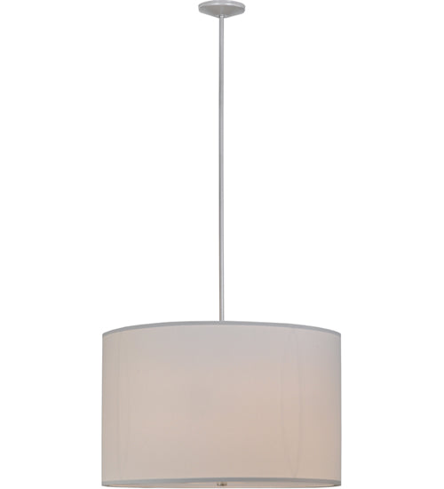 36"W Cilindro White Textrene Pendant