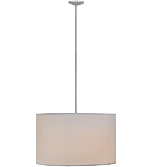 36"W Cilindro White Textrene Pendant