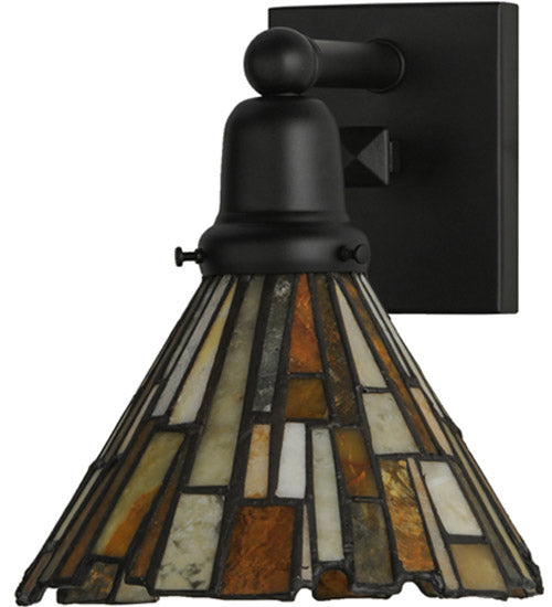 8" Wide Delta Jadestone Wall Sconce