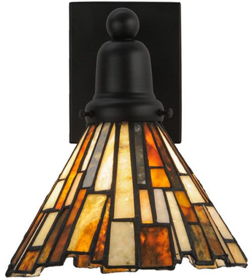 8" Wide Delta Jadestone Wall Sconce