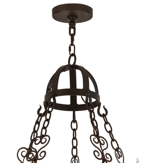 48"W Toscano 15 Lt Two Tier Chandelier