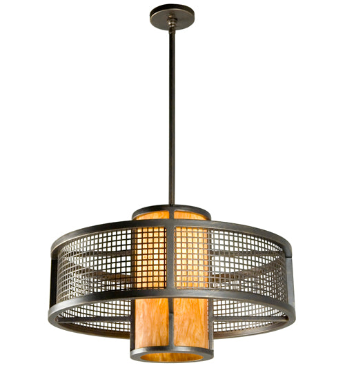 24" Wide Cilindro Mesh Pendant