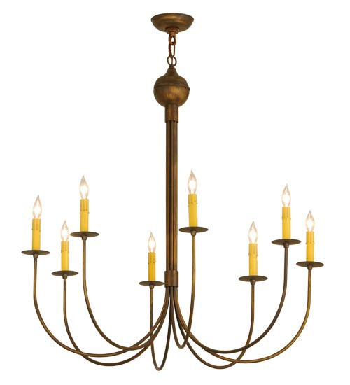 36"W Cheal 8 Lt Chandelier