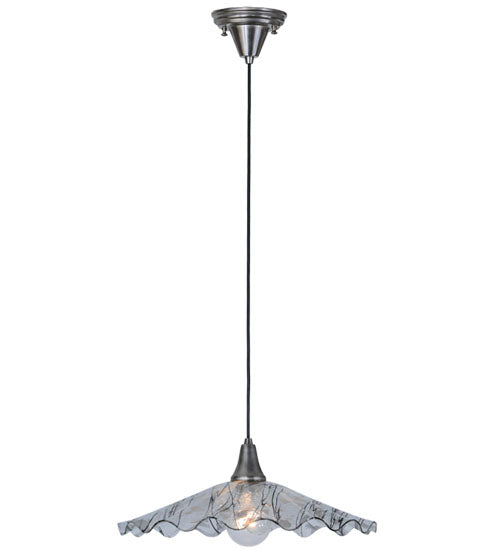 18"W Metro Fusion Galatia Scalloped Branches Pendant