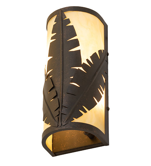 5" Wide Tiki Wall Sconce