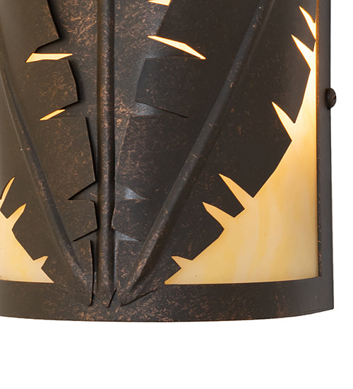 5" Wide Tiki Wall Sconce