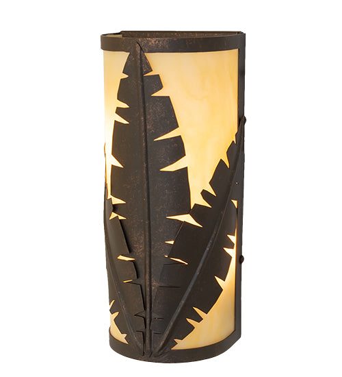 5" Wide Tiki Wall Sconce