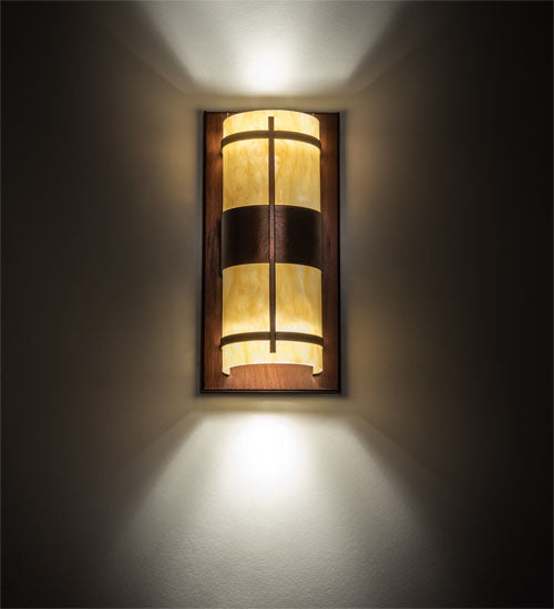 6" Wide Manitowac Wall Sconce