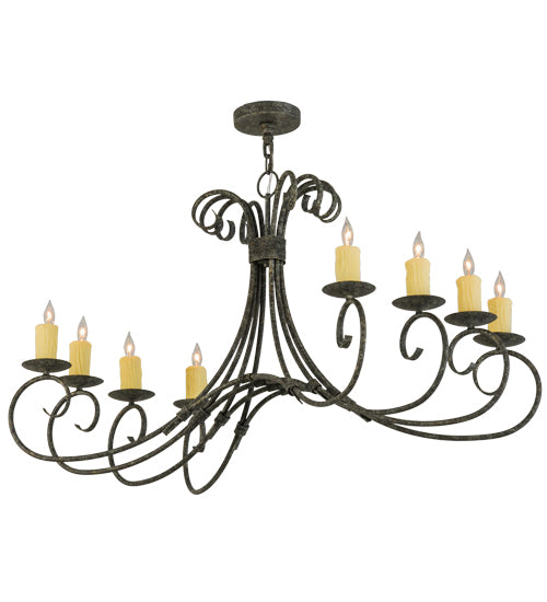 48"L Elon 8 Lt Oblong Chandelier