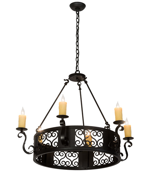 36"Wide Liesel 6 Light Chandelier