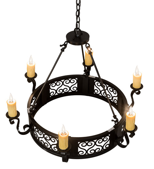 36"Wide Liesel 6 Light Chandelier