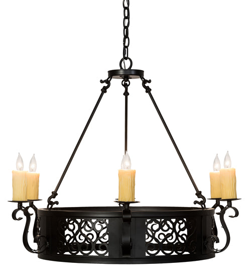 36"Wide Liesel 6 Light Chandelier