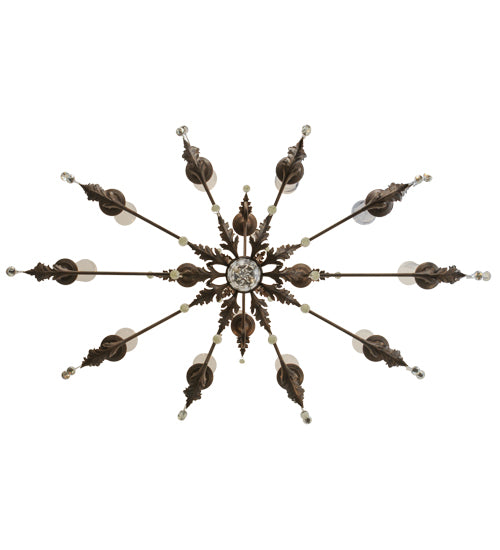 62" Long Windsor 14 Light Oblong Chandelier