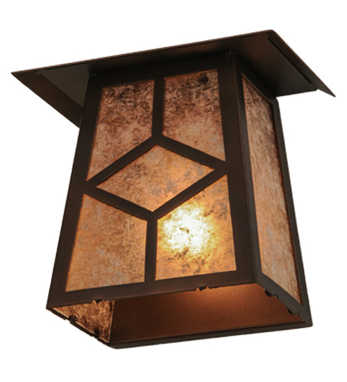 9" Wide Diamond Craftsman Wall Sconce