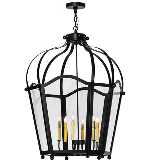 32"W Citadel 6 Light Pendant