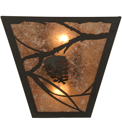 13"W Whispering Pines Wall Sconce