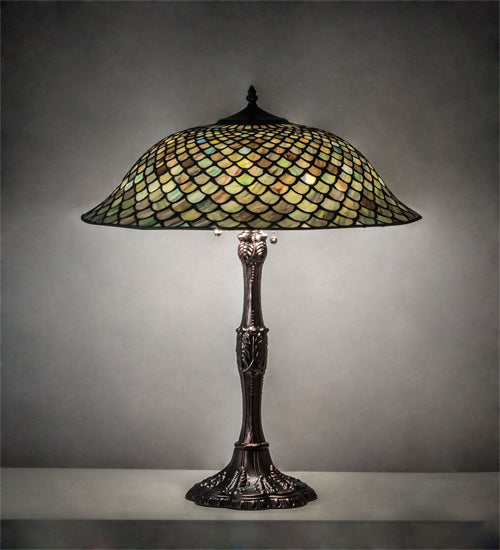 26" High Tiffany Fishscale Table Lamp