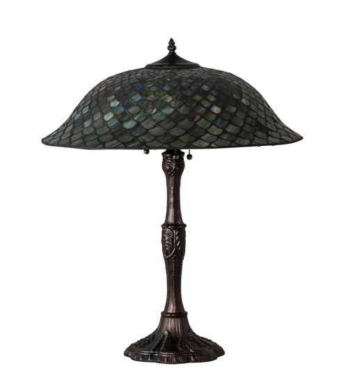 26" High Tiffany Fishscale Table Lamp