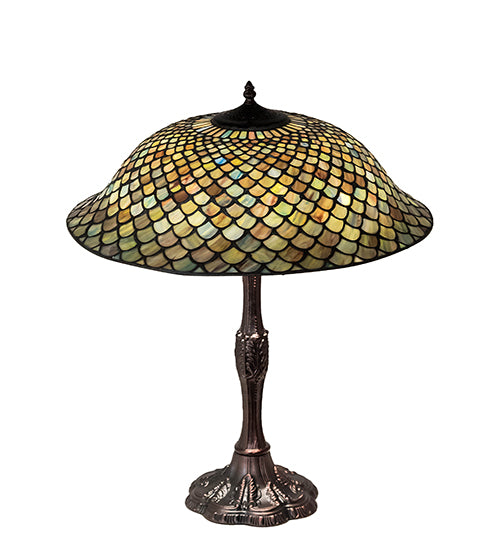 26" High Tiffany Fishscale Table Lamp