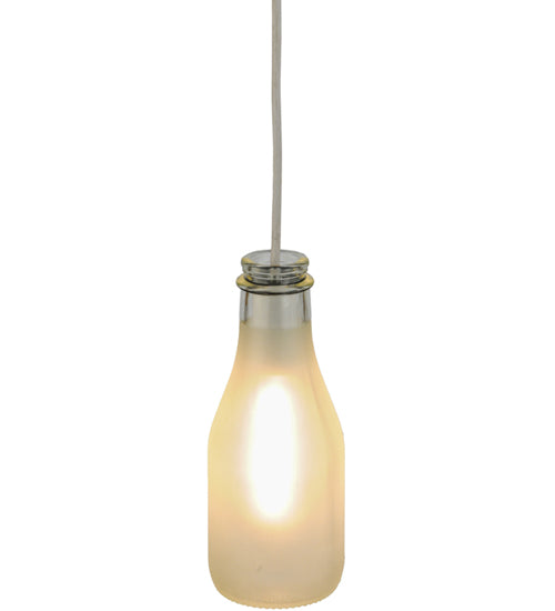 5"W Milk Bottle Mini Pendant