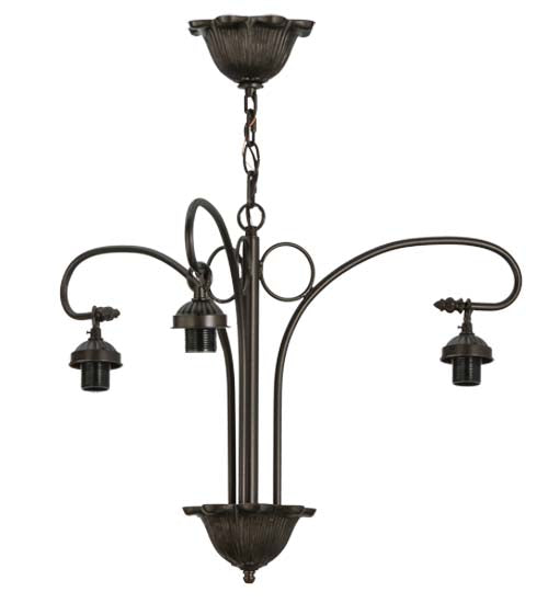 25"W 3 Arm Custom Chandelier Hardware