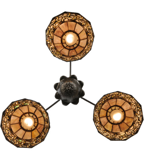 28"W Ilona 3 Lt Chandelier