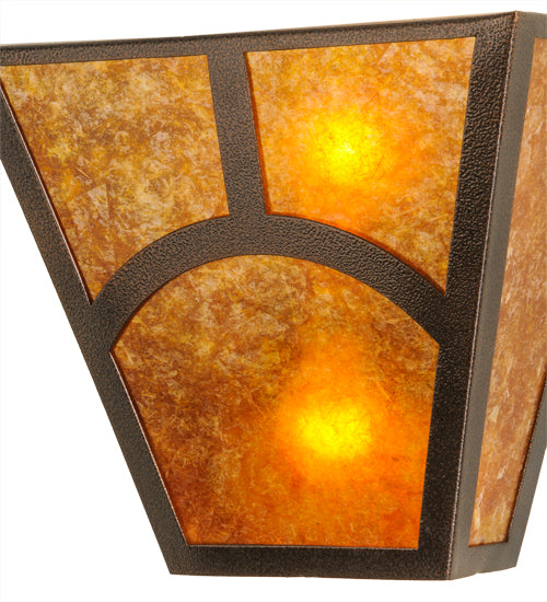 13"W Mission Hill Top Wall Sconce