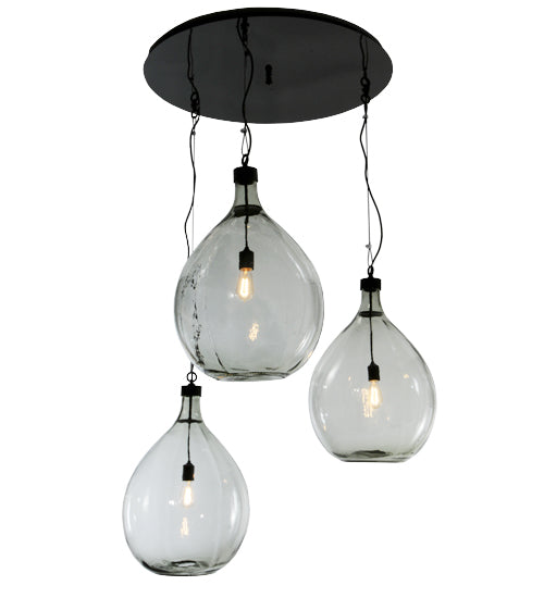 41"W Euri Tanta 3 Lt Cascading Pendant