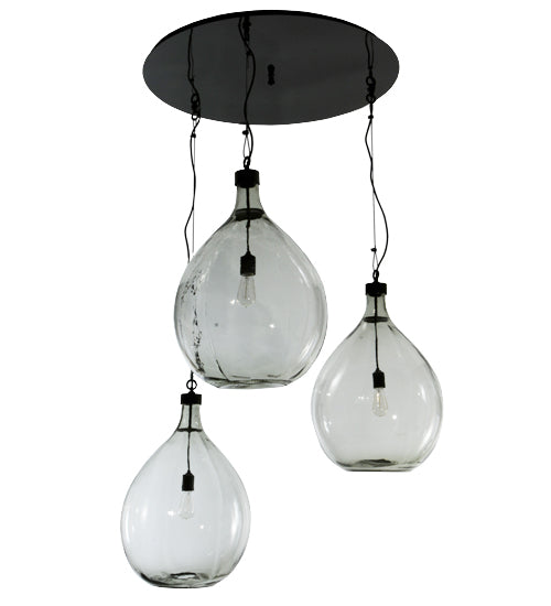 41"W Euri Tanta 3 Lt Cascading Pendant