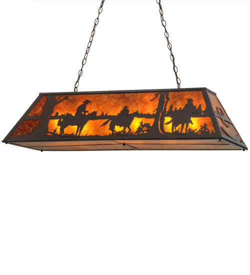 48"L Personalized Rockin' C Ranch Oblong Pendant