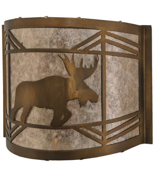 11"W Lone Moose Wall Sconce