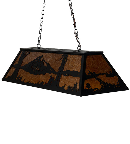 48" Long Mountain Range Oblong Pendant