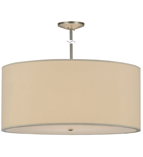 36"W Cilindro Eggshell Textrene Pendant