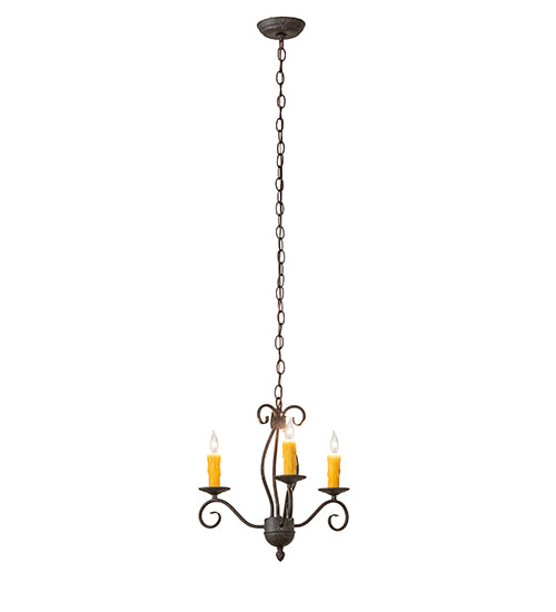 18" Wide Sienna 3 Lt Chandelier