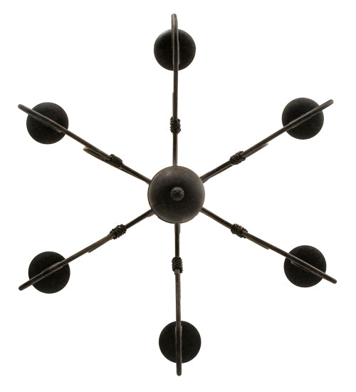 28" Wide Squire 6 Light Chandelier