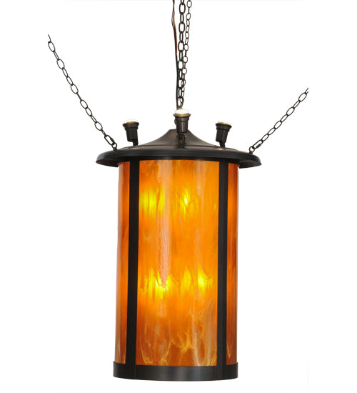 24"W Fulton Prime W/Uplights Lantern Pendant