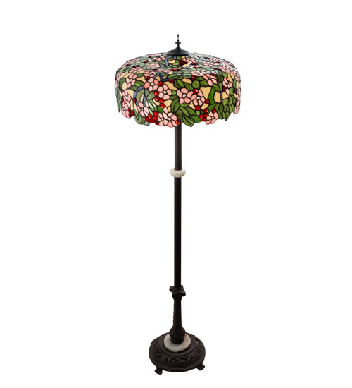 62" High Tiffany Cherry Blossom Floor Lamp