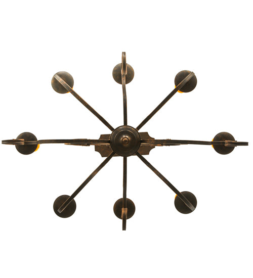 36"L Clifton 8 Lt Oblong Chandelier