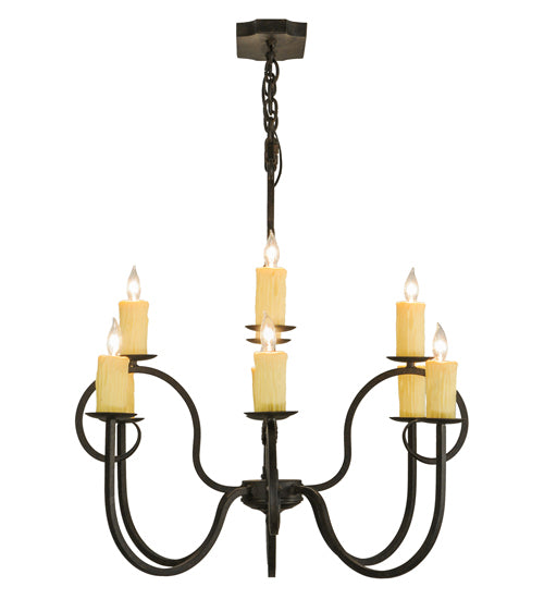 48"L Clifton 10 Lt Oblong Chandelier