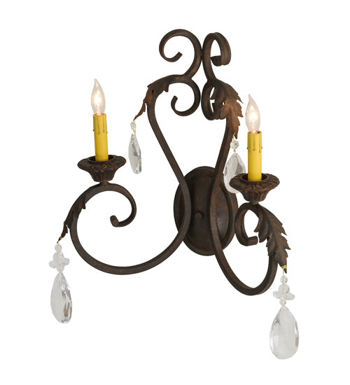 20" Wide Josephine 2 Light Wall Sconce