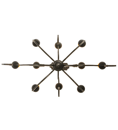 48"L Clifton 10 Lt Oblong Chandelier