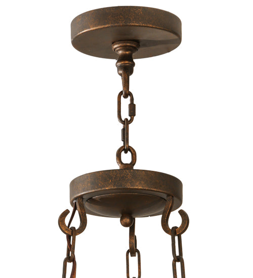 31" Wide Newcastle 9 Lt Two Tier Chandelier