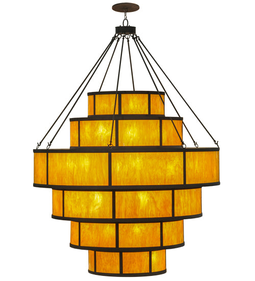 74"W Jayne 6 Tier LED Pendant