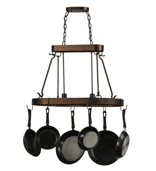 32" Long Harmony 2 Light Pot Rack