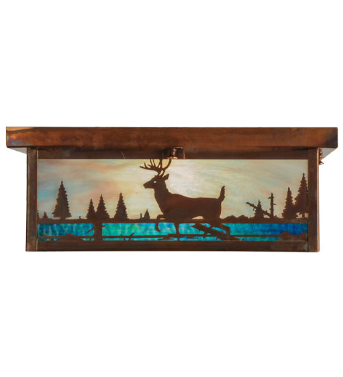 16"Sq Deer Creek Flushmount