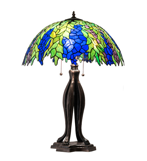 30" High Tiffany Honey Locust Table Lamp